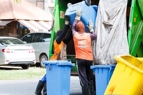 Trucks used for commercial rubbish removal services in Aldgate